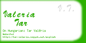 valeria tar business card